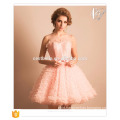 Pink Short Mini Tutu Dress with Lovely Bow New Year Christmas Party Dress Lady Host Dress Short Pink Bridesmaid Dress